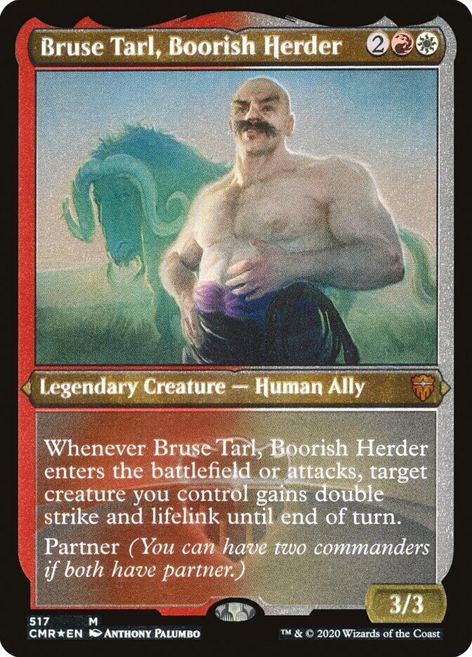 Bruse Tarl Boorish Herder Foil Etched 517 (Commander Legends)  - Foil | Good Games Adelaide SA