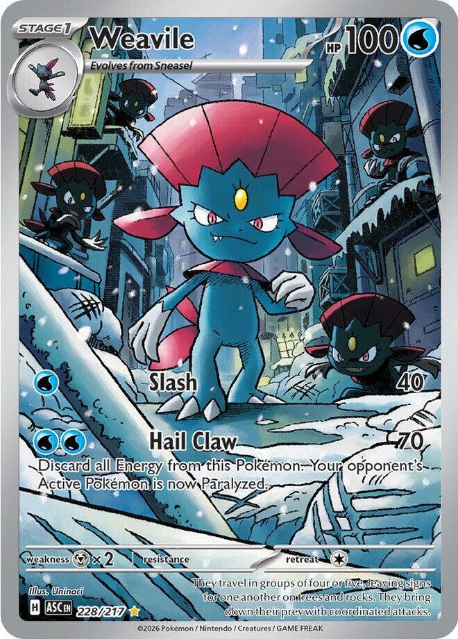 Weavile 228/217 (ME: Ascended Heroes)  - Holofoil | Good Games Adelaide SA