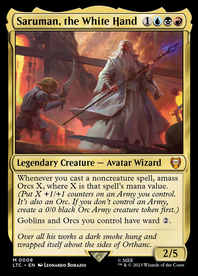 Saruman, the White Hand 8 (Commander: The Lord of the Rings: Tales of Middle-earth)  | Good Games Adelaide SA