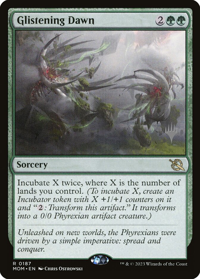 Glistening Dawn 187 (Promo Pack: March of the Machine)  - Foil | Good Games Adelaide SA