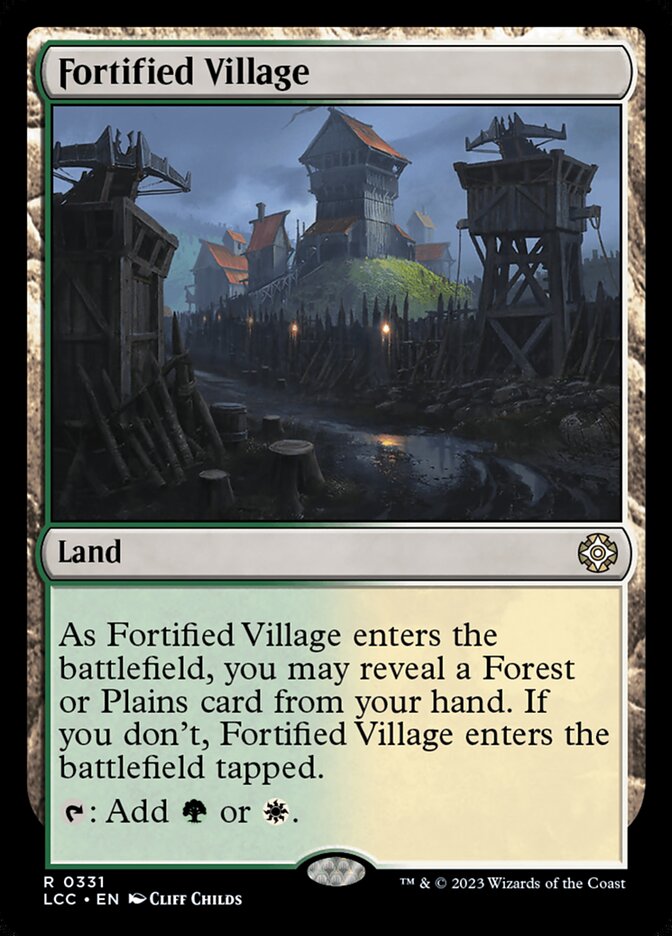 Fortified Village 331 (Commander: The Lost Caverns of Ixalan)  | Good Games Adelaide SA