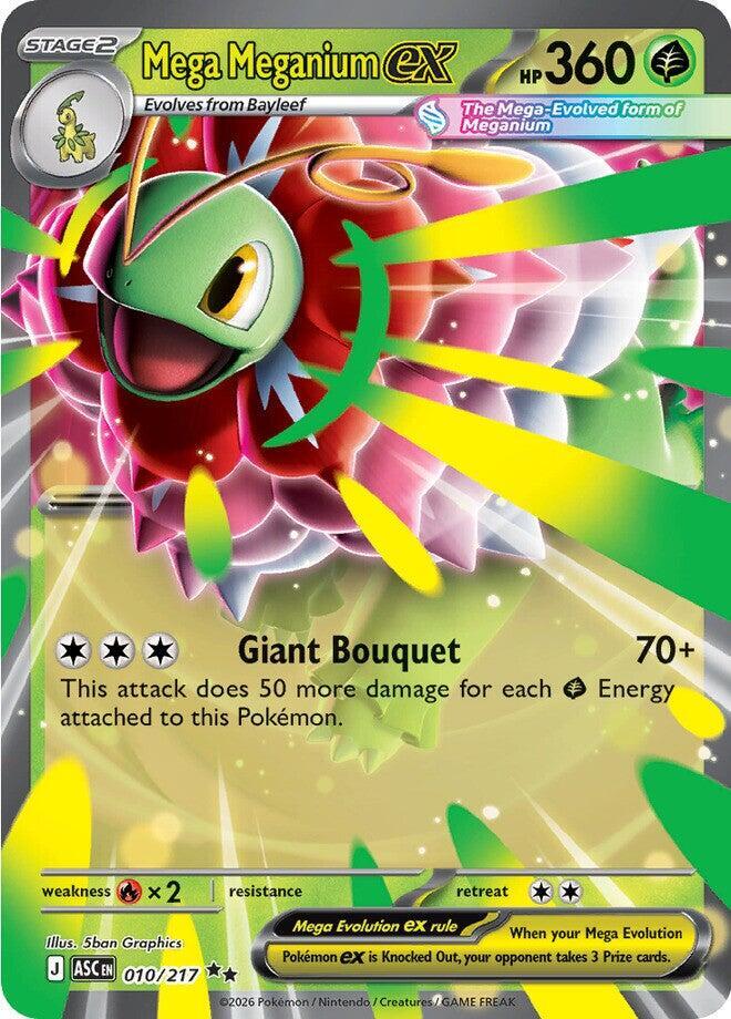 Mega Meganium ex 010/217 (ME: Ascended Heroes)  - Holofoil | Good Games Adelaide SA