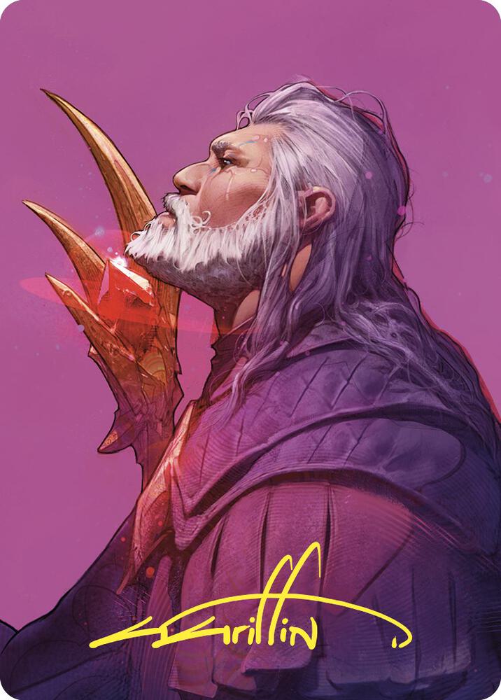 Urza Lord High Artificer Art Card Gold Stamped Signature 53 (Art Series: Commander Masters)  | Good Games Adelaide SA