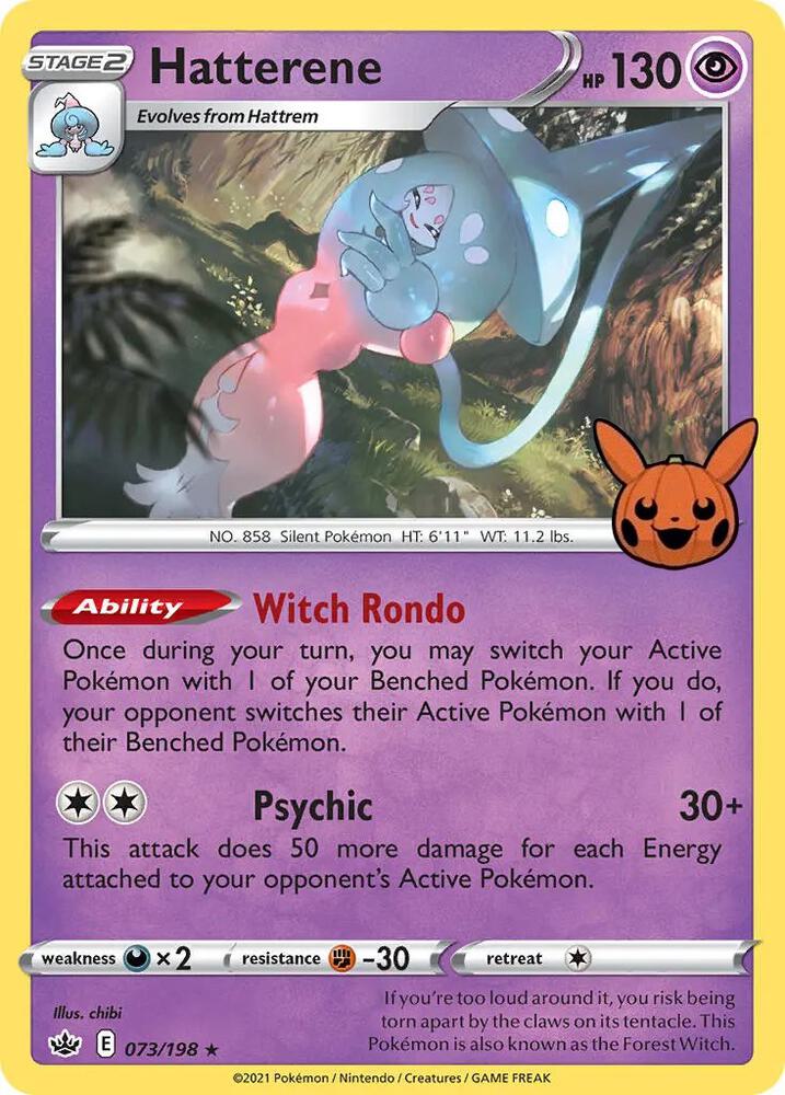 Hatterene 073/198 (Trick or Trade BOOster Bundle)  - Holofoil | Good Games Adelaide SA