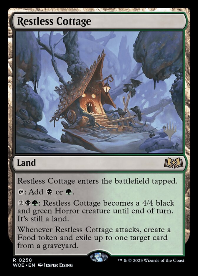 Restless Cottage 258 (Promo Pack: Wilds of Eldraine)  - Foil | Good Games Adelaide SA