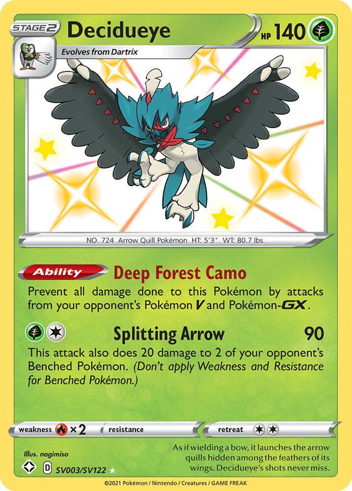 Decidueye SV003/SV122 (Shining Fates: Shiny Vault)  - Holofoil | Good Games Adelaide SA
