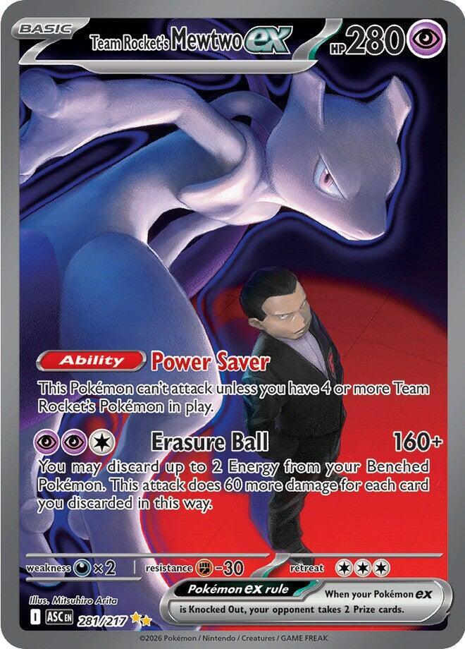 Team Rocket's Mewtwo ex 281/217 (ME: Ascended Heroes)  - Holofoil | Good Games Adelaide SA