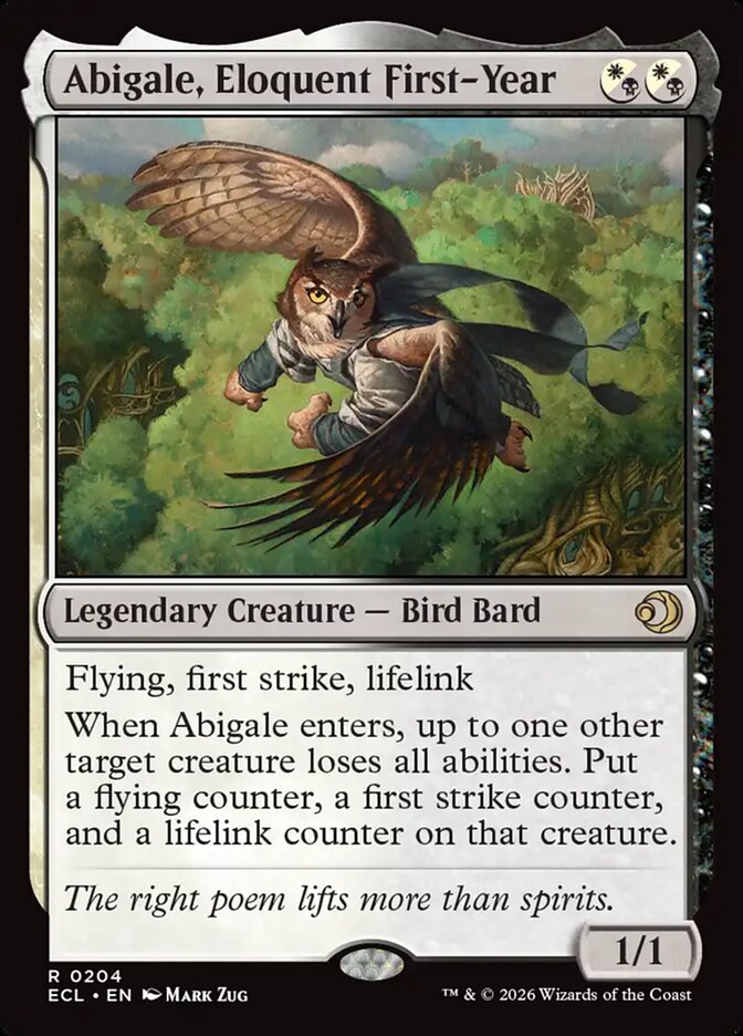 Abigale, Eloquent First-Year 204 (Lorwyn Eclipsed)  | Good Games Adelaide SA