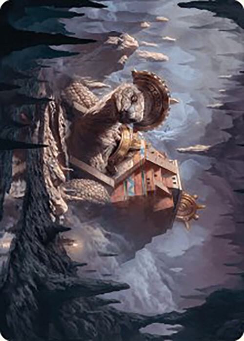 Bedrock Tortoise Art Card 23 (Art Series: The Lost Caverns of Ixalan)  | Good Games Adelaide SA