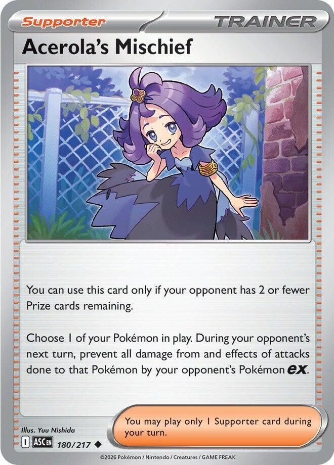 Acerola's Mischief 180/217 (ME: Ascended Heroes)  - Reverse Holofoil | Good Games Adelaide SA