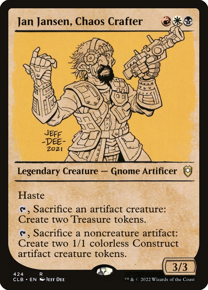 Jan Jansen, Chaos Crafter 424 (Commander Legends: Battle for Baldur's Gate)  - Foil | Good Games Adelaide SA