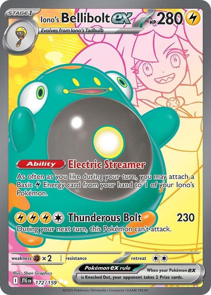Iono's Bellibolt ex 172/159 (SV09: Journey Together)  - Holofoil | Good Games Adelaide SA