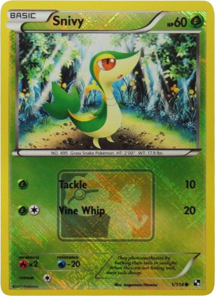 Snivy League Promo 001/114 (League & Championship Cards)  - Reverse Holofoil | Good Games Adelaide SA