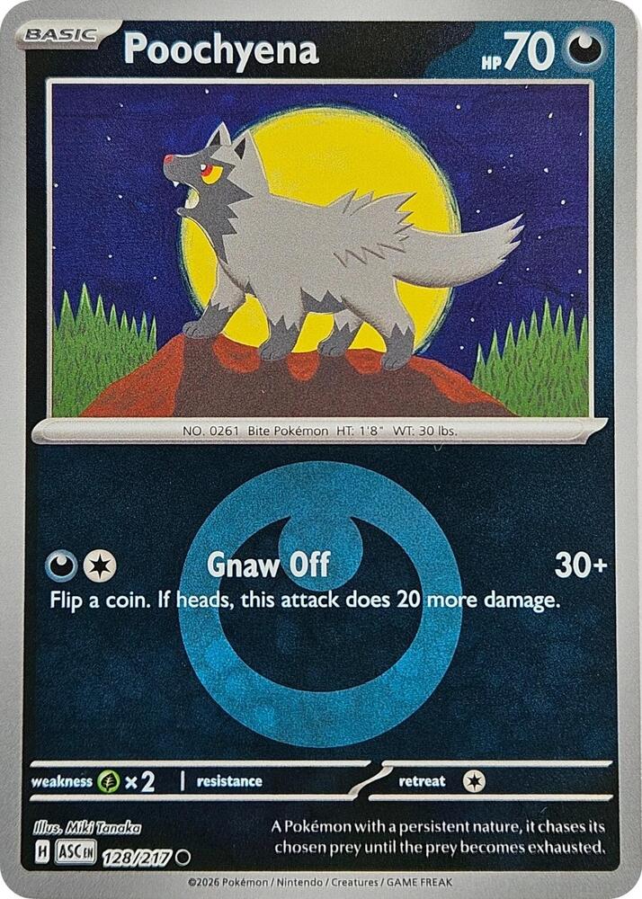 Poochyena 128/217 (ME: Ascended Heroes)  - Reverse Holofoil | Good Games Adelaide SA