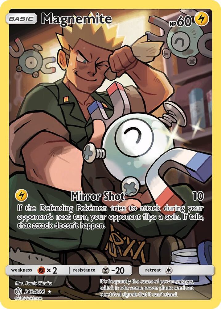 Magnemite Secret 242/236 (SM - Cosmic Eclipse)  - Holofoil | Good Games Adelaide SA