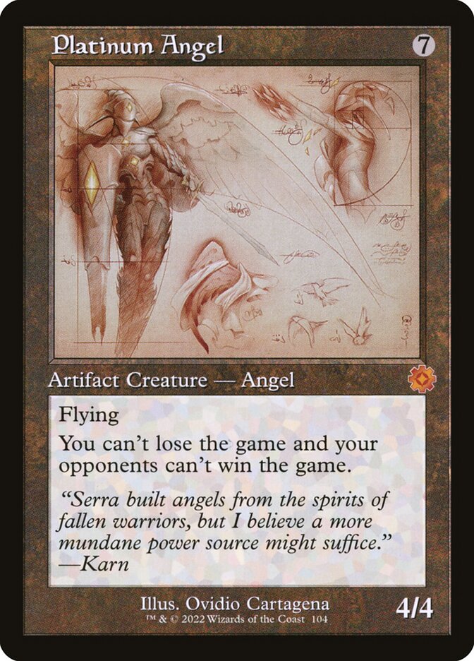 Platinum Angel 104 (The Brothers' War: Retro Frame Artifacts)  | Good Games Adelaide SA