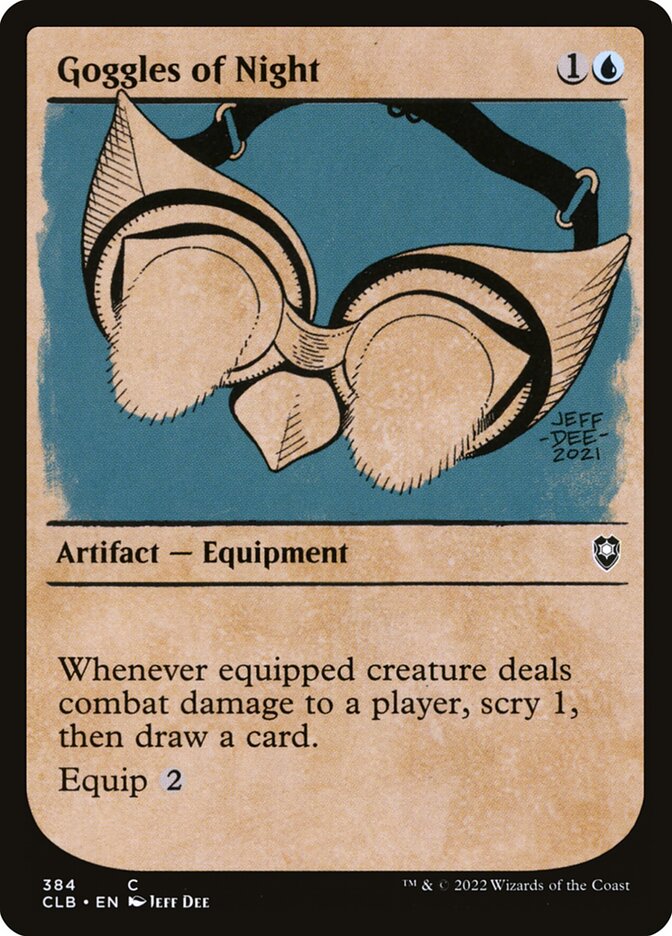 Goggles of Night 384 (Commander Legends: Battle for Baldur's Gate)  - Foil | Good Games Adelaide SA
