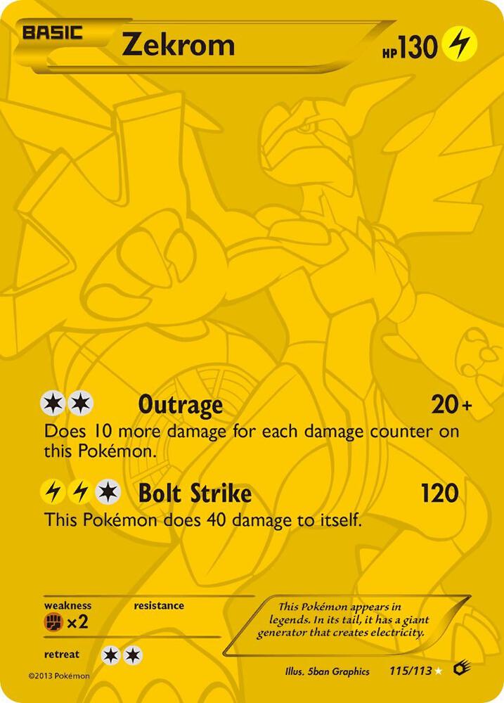 Zekrom Full Art Secret Rare 115/113 (Legendary Treasures)  - Holofoil | Good Games Adelaide SA