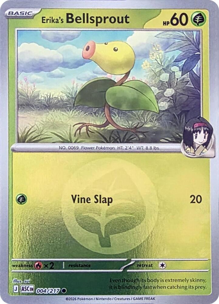 Erika's Bellsprout 004/217 (ME: Ascended Heroes)  - Reverse Holofoil | Good Games Adelaide SA