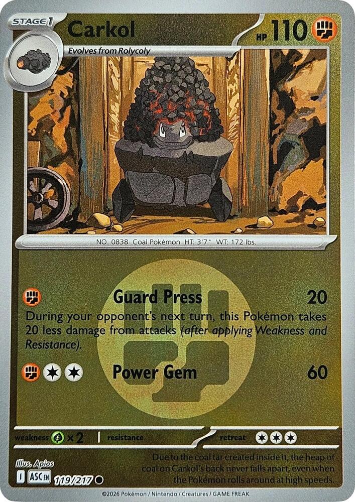 Carkol 119/217 (ME: Ascended Heroes)  - Reverse Holofoil | Good Games Adelaide SA