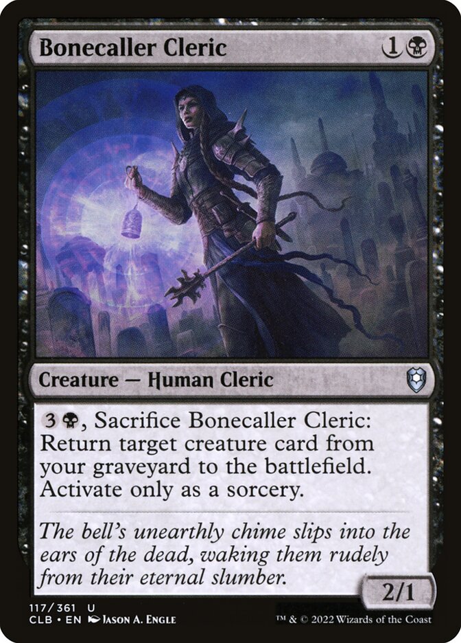 Bonecaller Cleric 117 (Commander Legends: Battle for Baldur's Gate)  - Foil | Good Games Adelaide SA