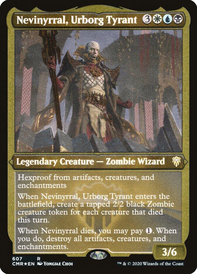 Nevinyrral Urborg Tyrant Foil Etched 607 (Commander Legends)  - Foil | Good Games Adelaide SA