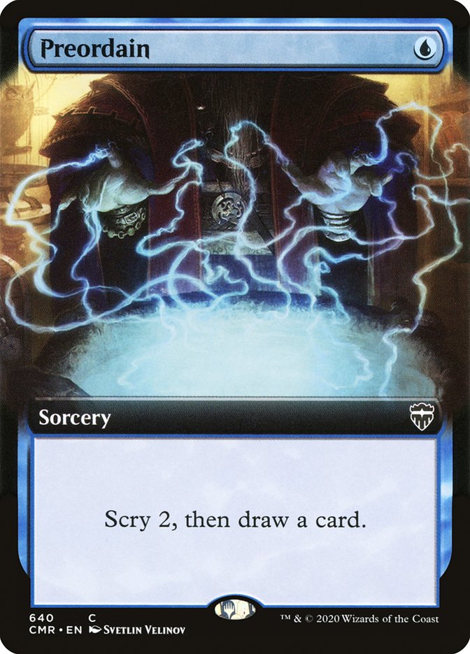 Preordain 640 (Commander Legends)  - Extended Art Foil | Good Games Adelaide SA