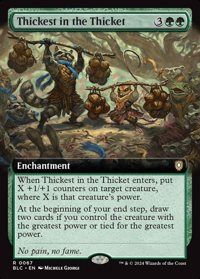 Thickest in the Thicket 67 (Commander: Bloomburrow)  | Good Games Adelaide SA
