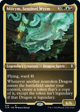 Miirym Sentinel Wyrm Foil Etched 542 (Commander Legends: Battle for Baldur's Gate)  - Foil | Good Games Adelaide SA