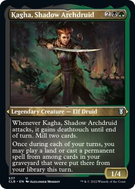 Kagha Shadow Archdruid Foil Etched 537 (Commander Legends: Battle for Baldur's Gate)  - Foil | Good Games Adelaide SA