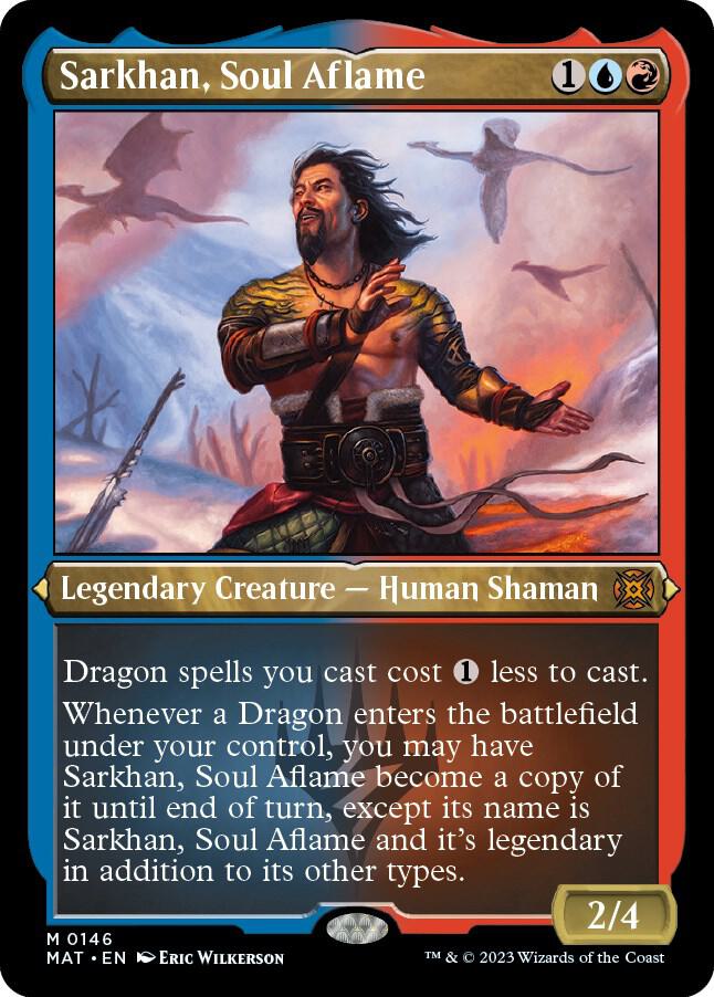 Sarkhan, Soul Aflame 146 (March of the Machine: The Aftermath)  - Etched Foil | Good Games Adelaide SA