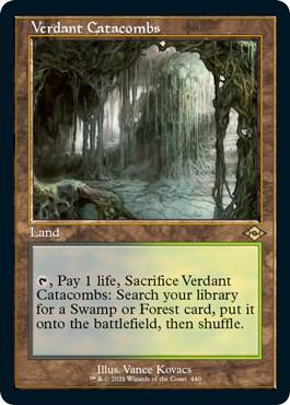 Verdant Catacombs Retro Frame Foil Etched 440 (Modern Horizons 2)  - Foil | Good Games Adelaide SA