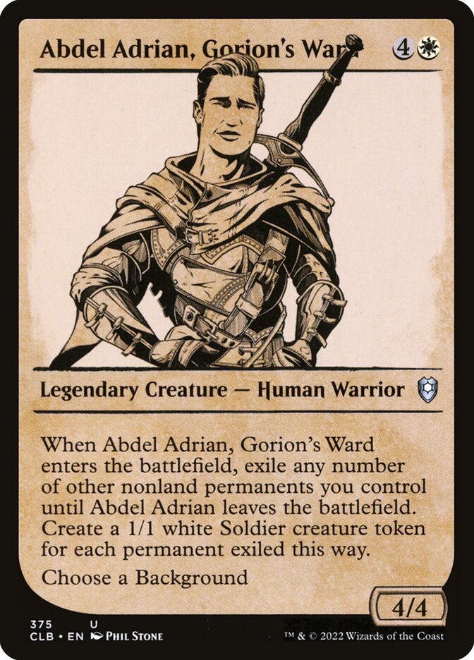 Abdel Adrian, Gorion's Ward 375 (Commander Legends: Battle for Baldur's Gate)  - Foil | Good Games Adelaide SA