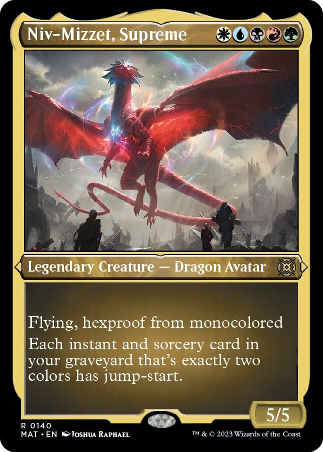 Niv-Mizzet, Supreme 140 (March of the Machine: The Aftermath)  - Etched Foil | Good Games Adelaide SA