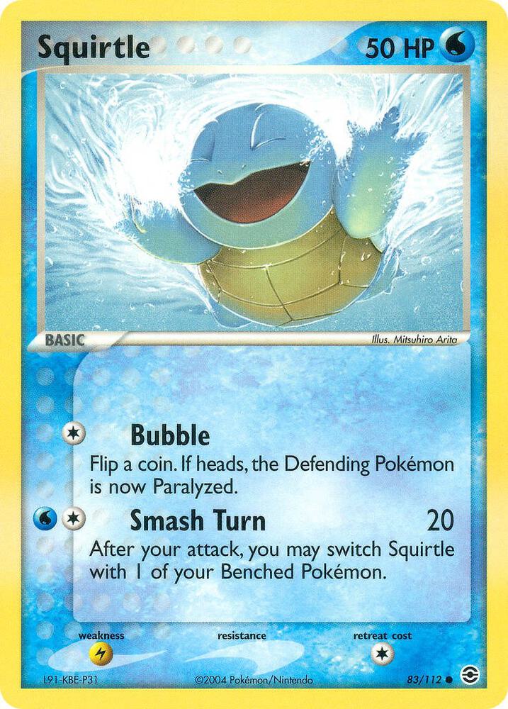 Squirtle 083 112 83/112 (FireRed & LeafGreen)  - Reverse Holofoil | Good Games Adelaide SA