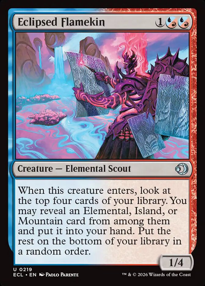 Eclipsed Flamekin 219 (Lorwyn Eclipsed)  - Foil | Good Games Adelaide SA