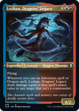 Lozhan Dragons Legacy Foil Etched 539 (Commander Legends: Battle for Baldur's Gate)  - Foil | Good Games Adelaide SA