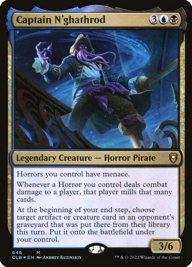 Captain Nghathrod 646 (Commander Legends: Battle for Baldur's Gate)  - Foil | Good Games Adelaide SA