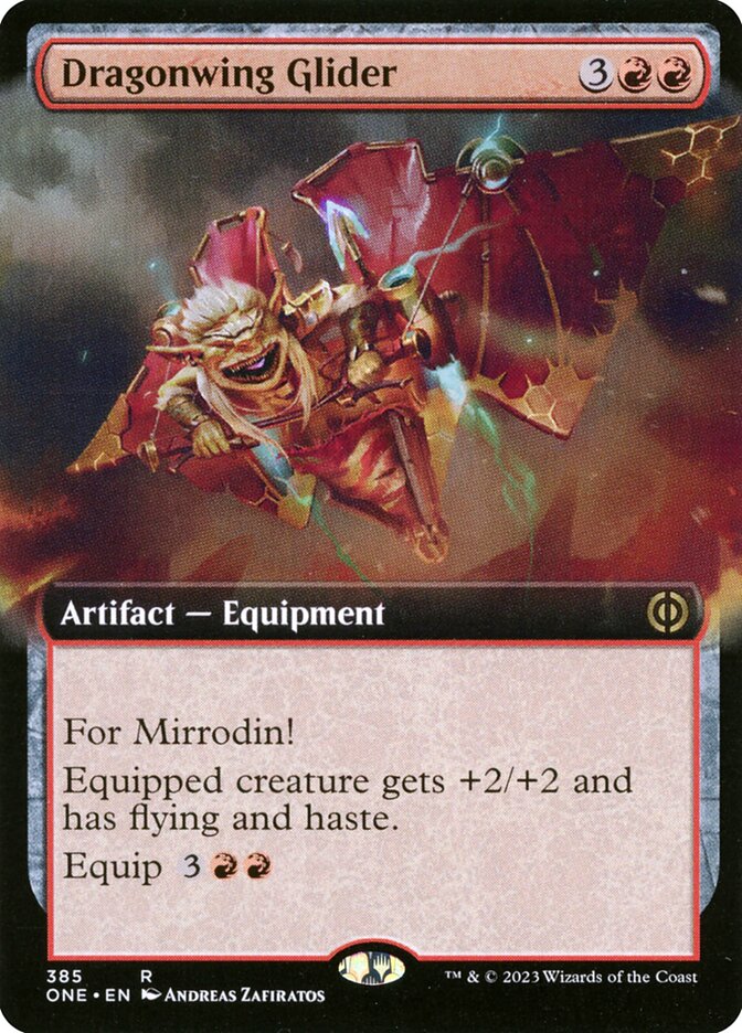 Dragonwing Glider 385/271 (Phyrexia: All Will Be One)  - Extended Art | Good Games Adelaide SA