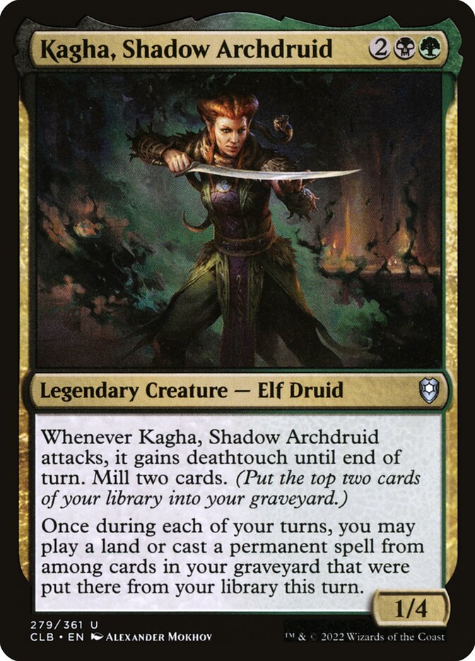 Kagha, Shadow Archdruid 279 (Commander Legends: Battle for Baldur's Gate)  - Foil | Good Games Adelaide SA