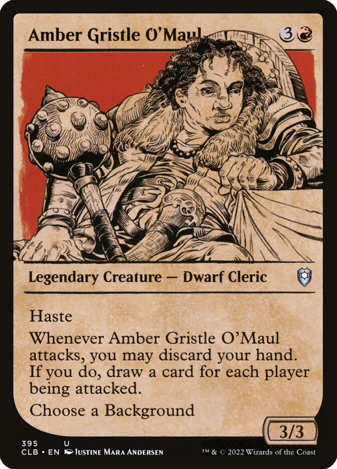 Amber Gristle O'Maul 395 (Commander Legends: Battle for Baldur's Gate)  - Foil | Good Games Adelaide SA
