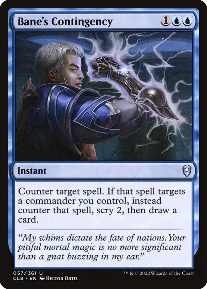 Bane's Contingency 57 (Commander Legends: Battle for Baldur's Gate)  - Foil | Good Games Adelaide SA