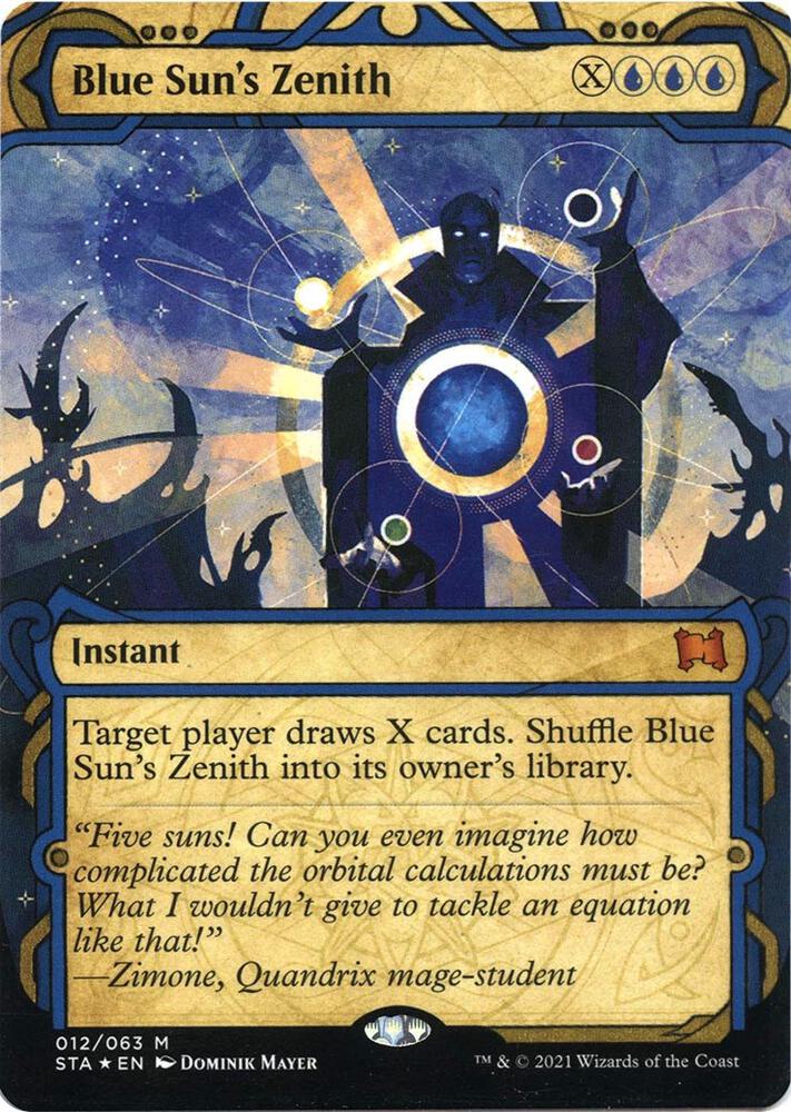 Blue Suns Zenith Foil Etched 12 (Strixhaven: Mystical Archives)  - Foil | Good Games Adelaide SA