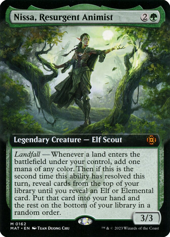 Nissa, Resurgent Animist 162/50 (March of the Machine: The Aftermath)  - Extended Art | Good Games Adelaide SA