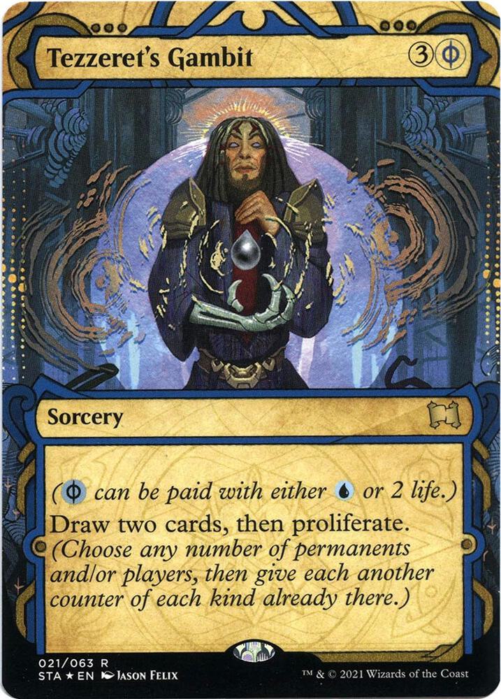 Tezzerets Gambit Foil Etched 21 (Strixhaven: Mystical Archives)  - Foil | Good Games Adelaide SA