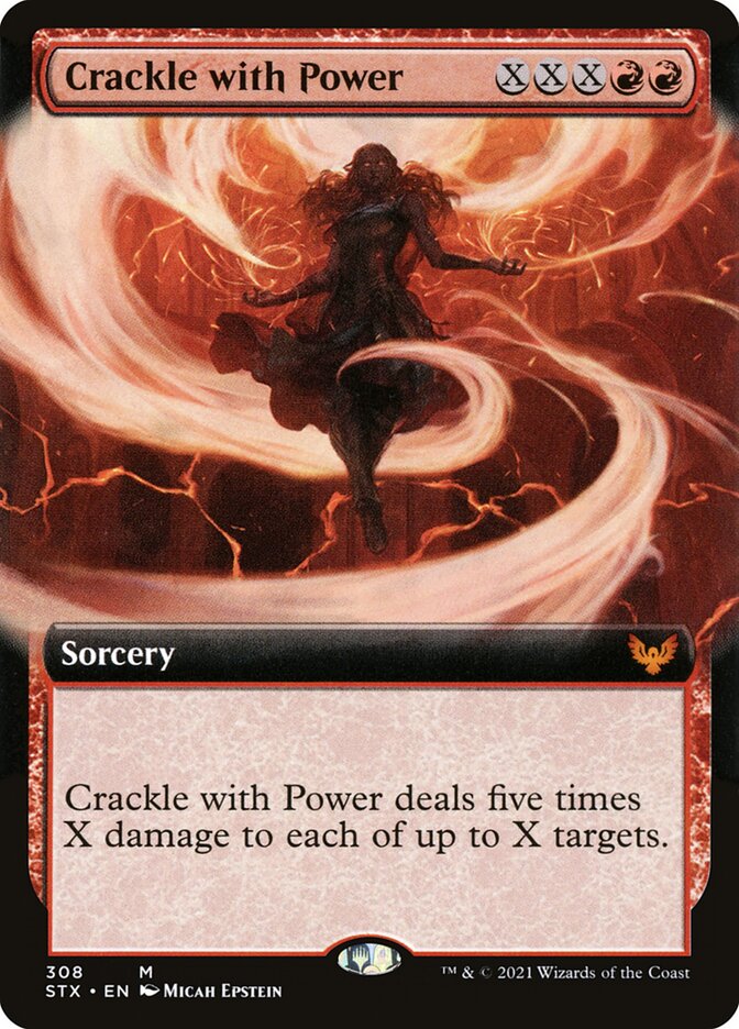 Crackle with Power 308 (Strixhaven: School of Mages)  - Foil | Good Games Adelaide SA