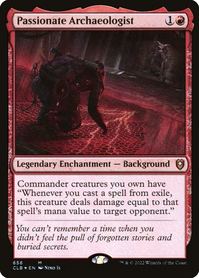 Passionate Archaeologist 656 (Commander Legends: Battle for Baldur's Gate)  - Foil | Good Games Adelaide SA