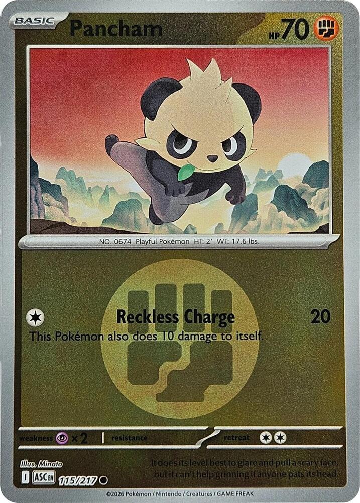 Pancham 115/217 (ME: Ascended Heroes)  - Reverse Holofoil | Good Games Adelaide SA
