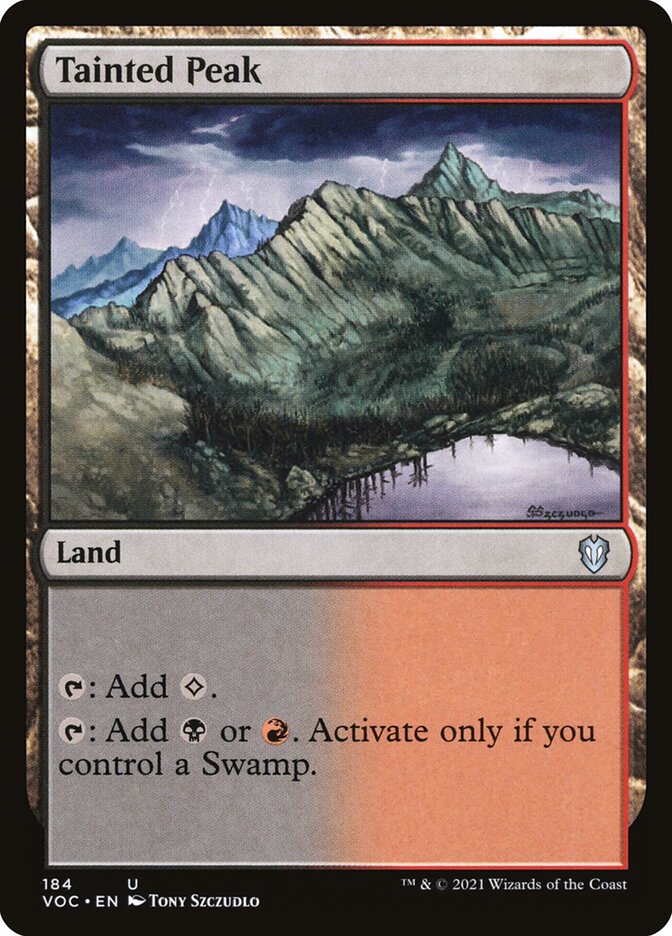 Tainted Peak 184 (Commander: Innistrad: Crimson Vow)  | Good Games Adelaide SA