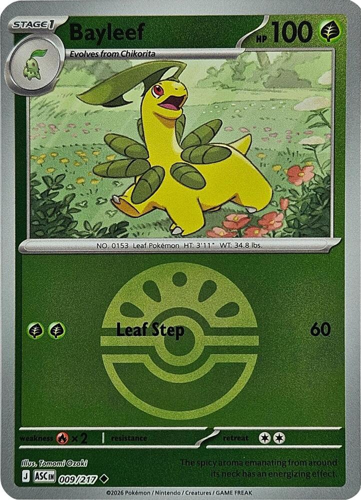 Bayleef 009/217 (ME: Ascended Heroes)  - Reverse Holofoil | Good Games Adelaide SA